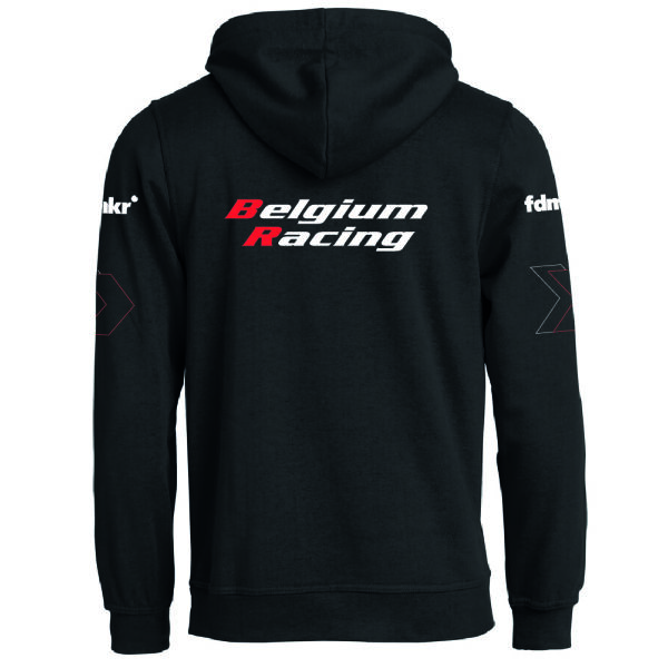Belgium Racing Hoodie Zwart - maat 110-120 Belgium Racing Hoodie Zwart - maat 110-120